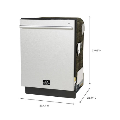 FORNO Premium 3-Piece Kitchen Bundle - 36" Gas Range, French Door Refrigerator, Built-In Dishwasher, Stainless Steel - FBDL-009-01CAUS
FBDL-009-01CAUS FORNO