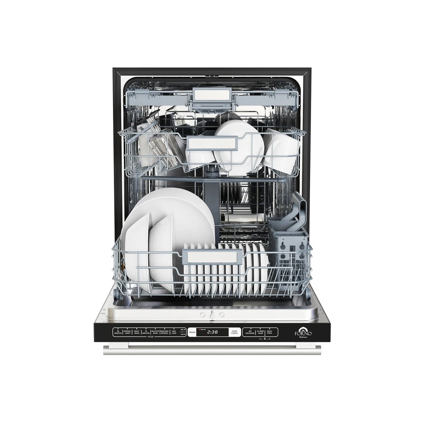 FORNO Premium 3-Piece Kitchen Bundle - 36" Gas Range, French Door Refrigerator, Built-In Dishwasher, Stainless Steel - FBDL-009-01CAUS
FBDL-009-01CAUS FORNO
