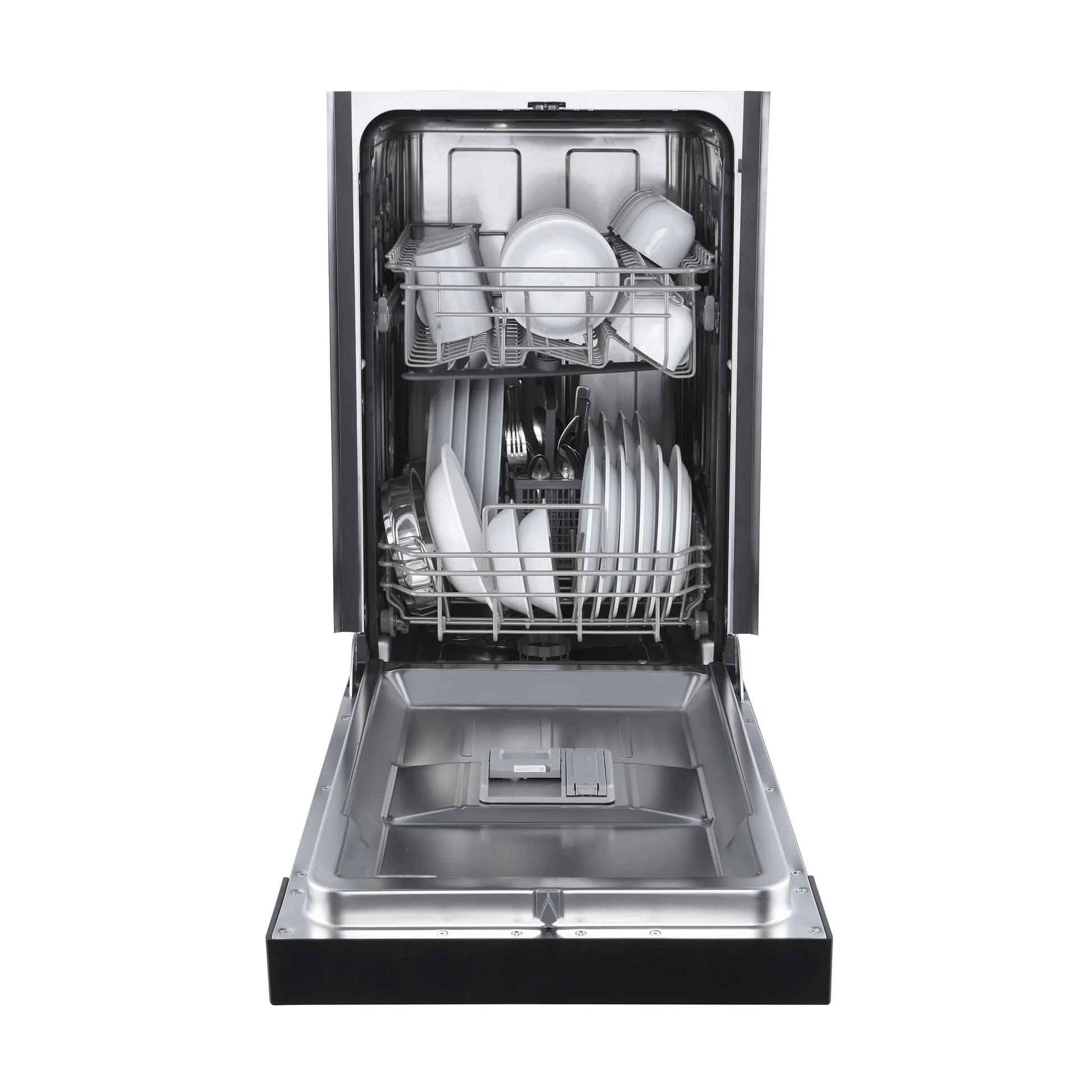 Forno Polo 18-Inch Built-In Black Dishwasher, 8 Place Settings, ENERGY STAR Certified, 52 dBA FORNO
