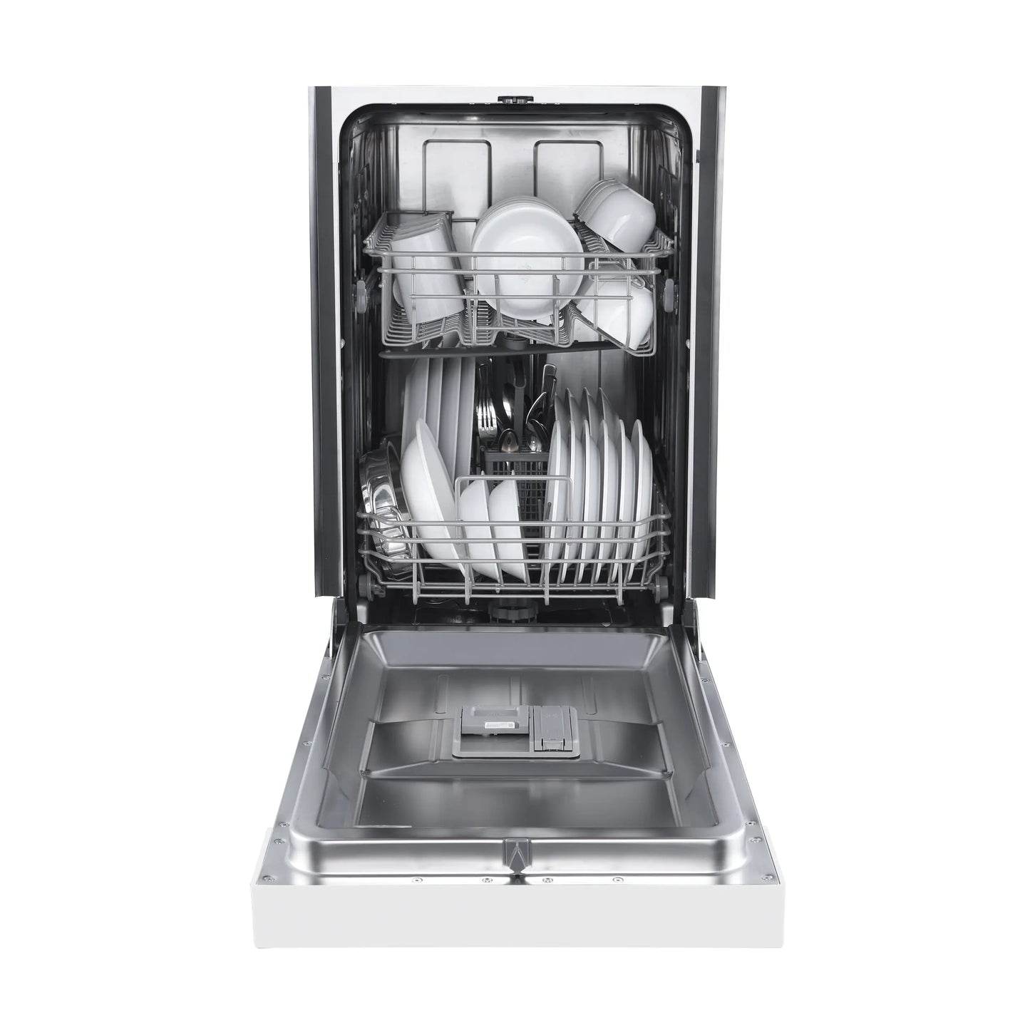 Forno Polo 18-Inch Built-In White Dishwasher, 8 Place Settings, ENERGY STAR Certified, 52 dBA FORNO