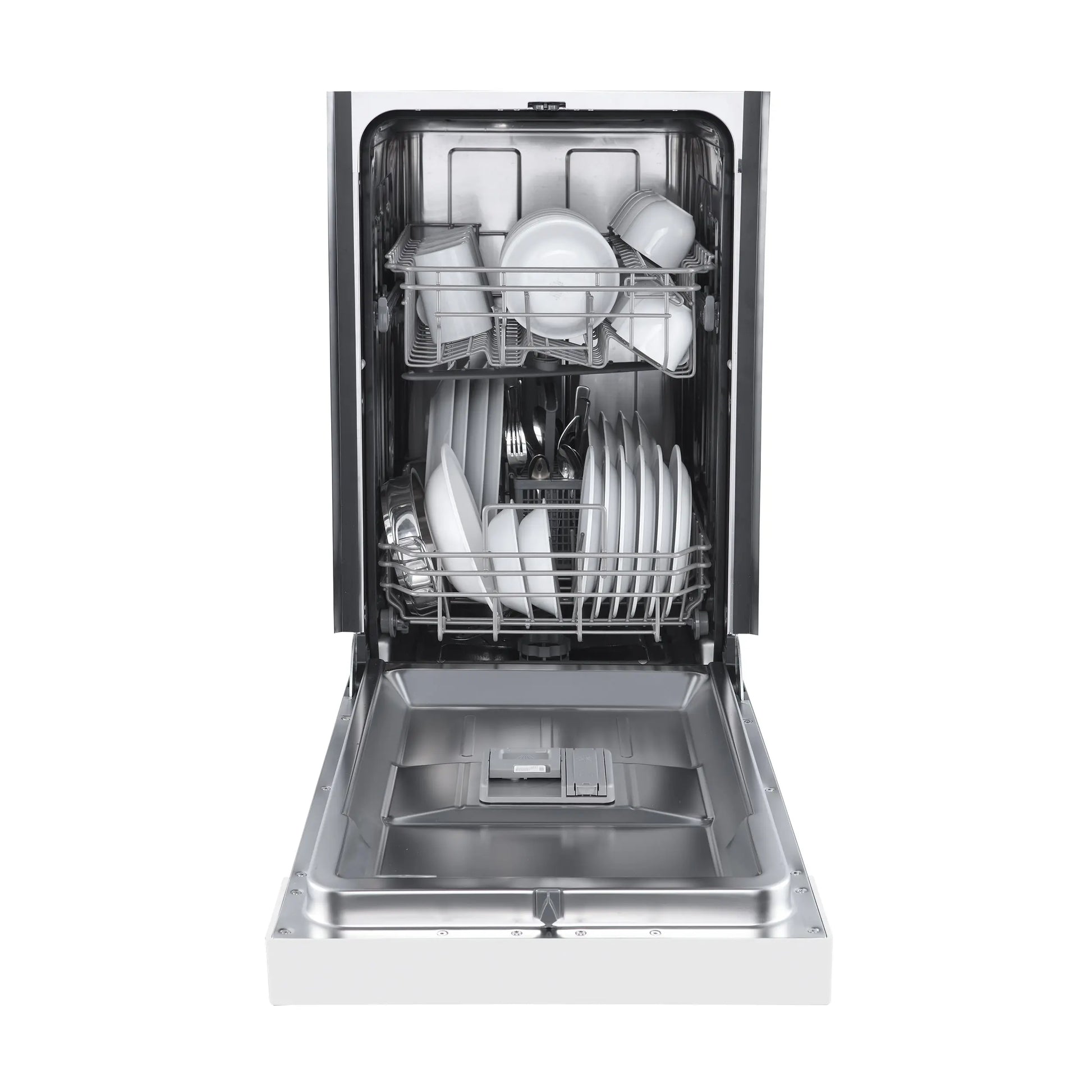 Forno Polo 18-Inch Built-In White Dishwasher, 8 Place Settings, ENERGY STAR Certified, 52 dBA FORNO