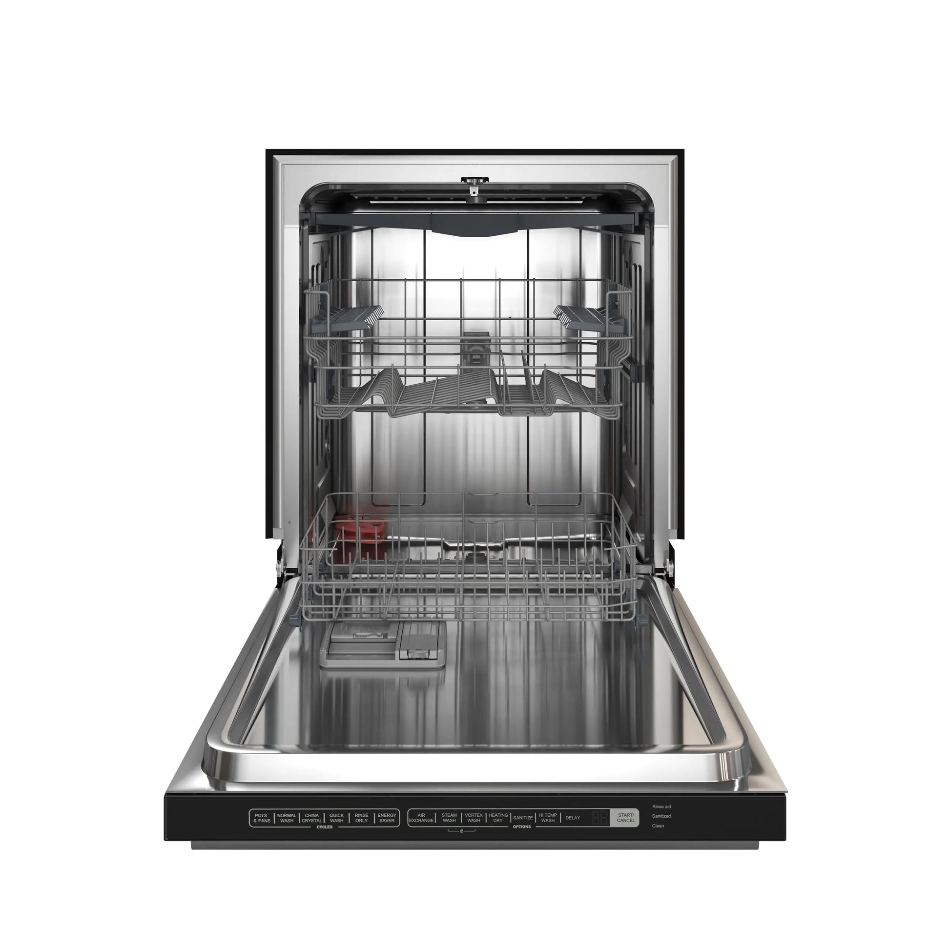 Forno Pozzo 24-Inch Built-In Tall Tub Top Control Dishwasher, Black, 49 dBA, Soil-Sensing Capable, ENERGY STAR FORNO