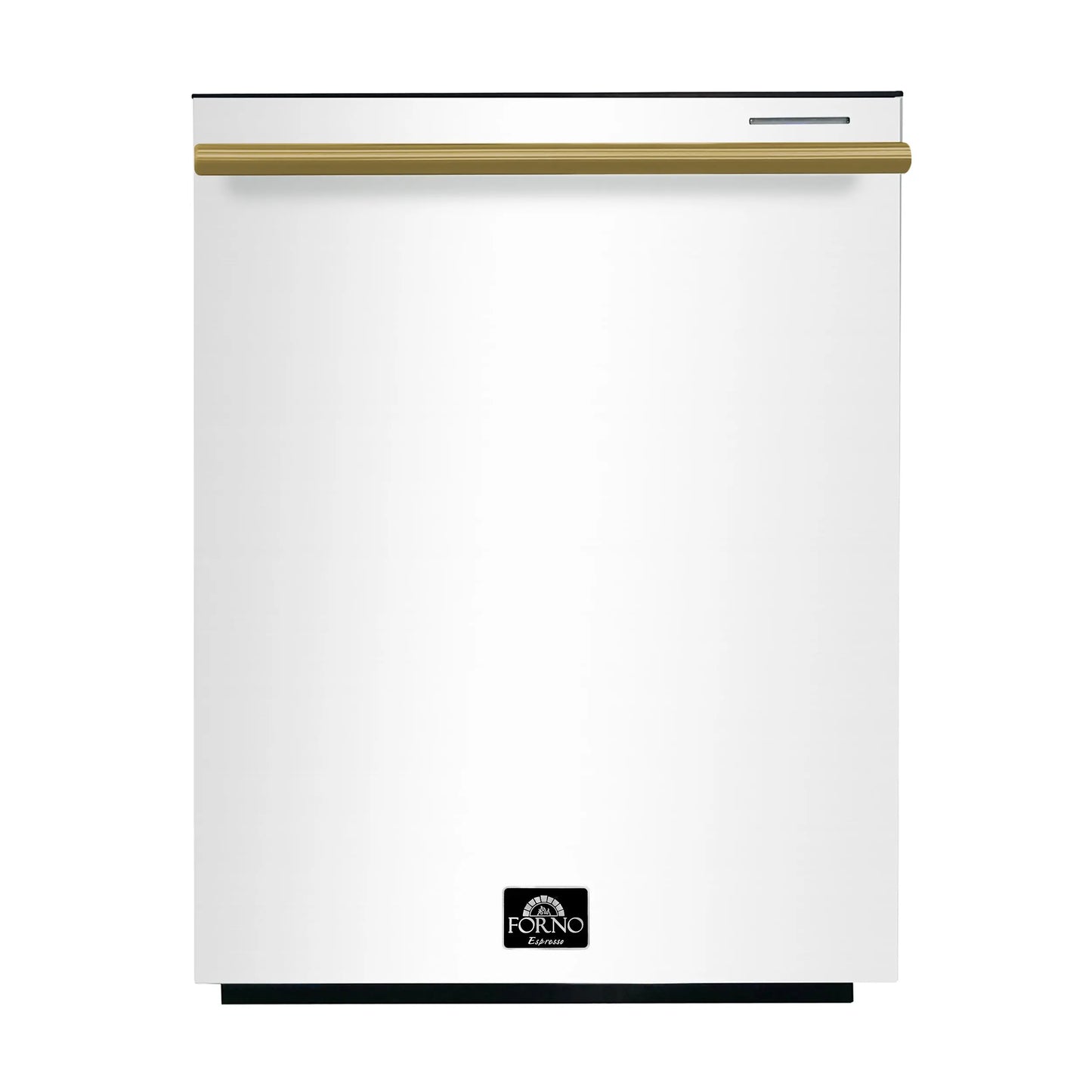 FORNO Premium 3-Piece Kitchen Bundle - Leonardo Espresso 30" White Range, 31" White Bottom Freezer Refrigerator, 24" White Built-In Dishwasher - FBDL-007-03US FORNO