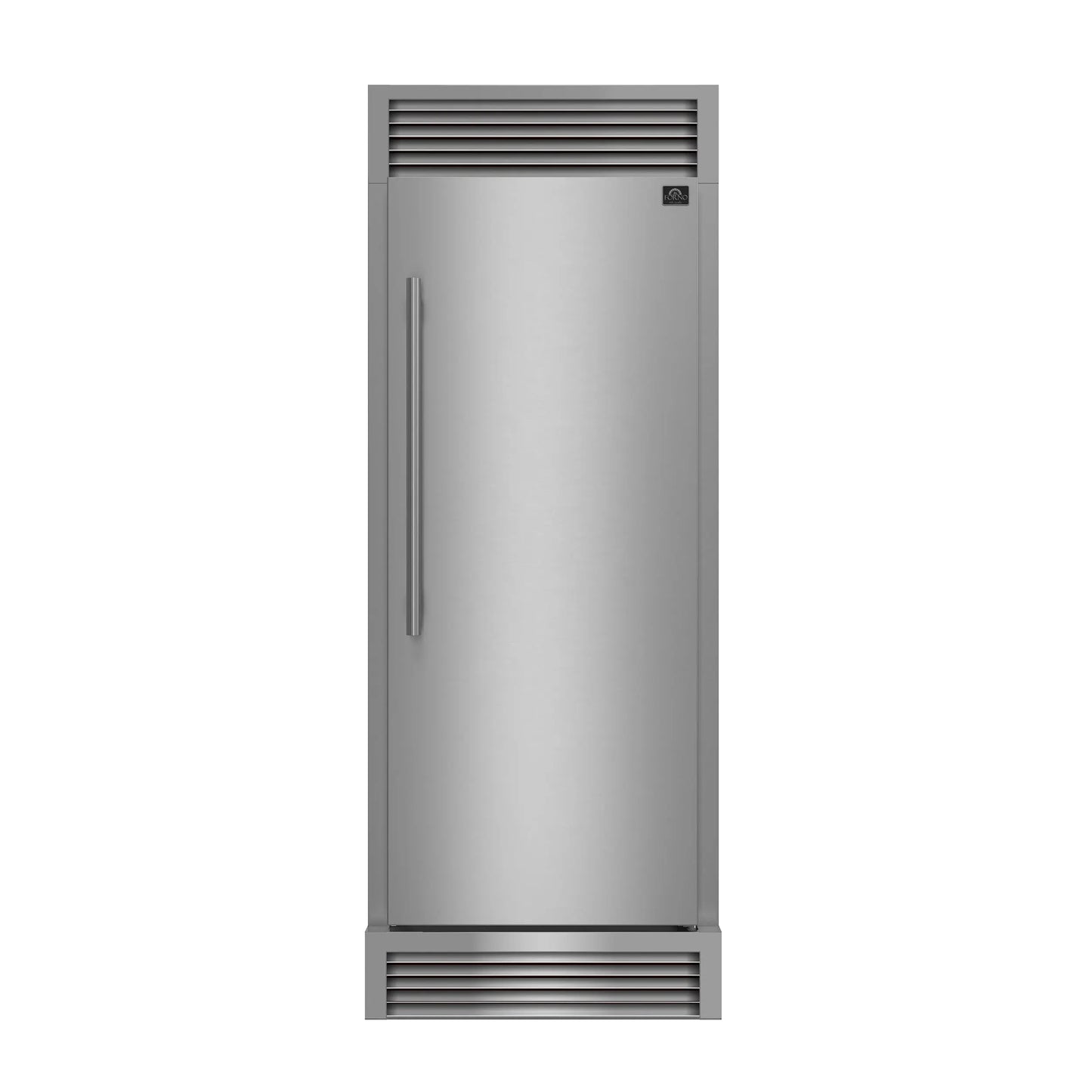Forno Maderno 28-Inch Built-In Convertible Refrigerator, 13.6 cu.ft, Right Swing, Decorative Grill, ENERGY STAR Certified FORNO