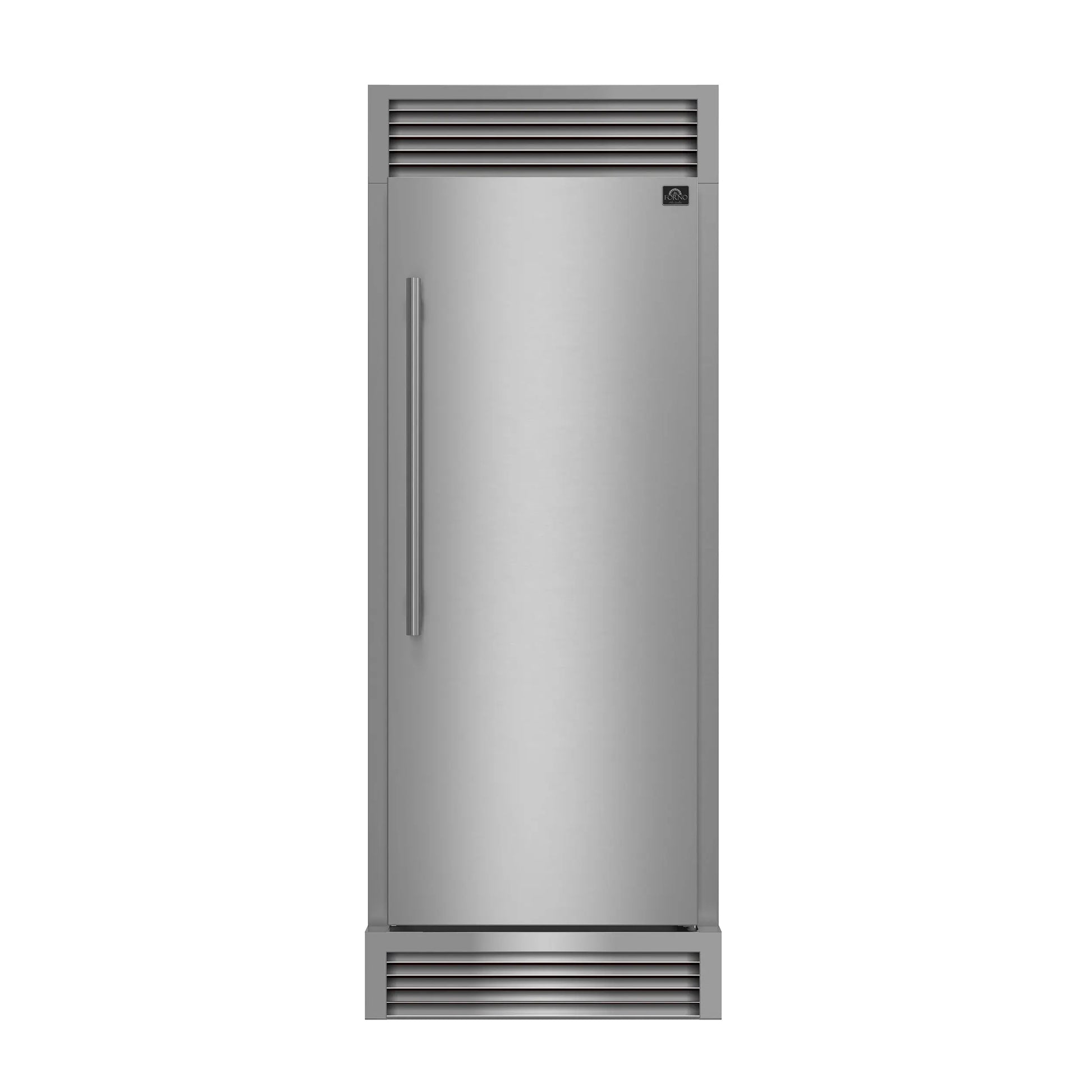 Forno Maderno 28-Inch Built-In Convertible Refrigerator, 13.6 cu.ft, Right Swing, Decorative Grill, ENERGY STAR Certified FORNO