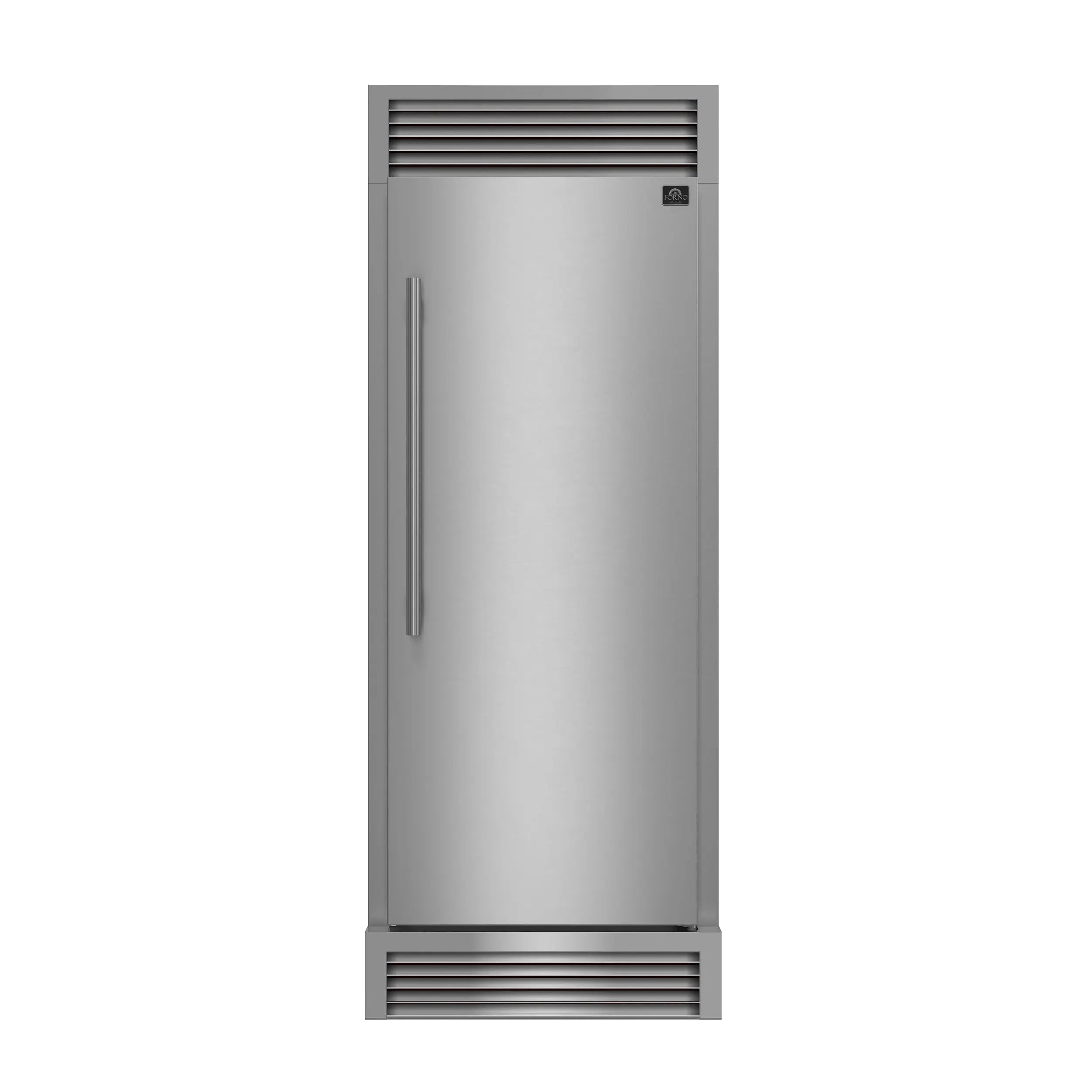 Forno Maderno 28-Inch Built-In Convertible Refrigerator, 13.6 cu.ft, Right Swing, Decorative Grill, ENERGY STAR Certified FORNO