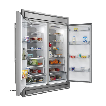 Forno Maderno 2-28-Inch Wide Convertible Refrigerator/Freezer, Decorative Trim, 27.2 cu.ft, 84-Inch High, ENERGY STAR Certified FORNO