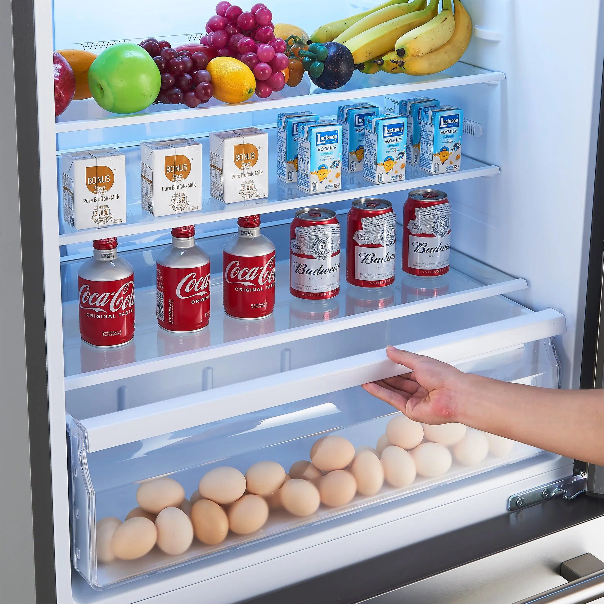 Forno Milano Espresso 31-Inch Bottom Freezer Refrigerator, Stainless Steel, 17.2 cu.ft Capacity, Right Swing Door, Energy Efficient FORNO