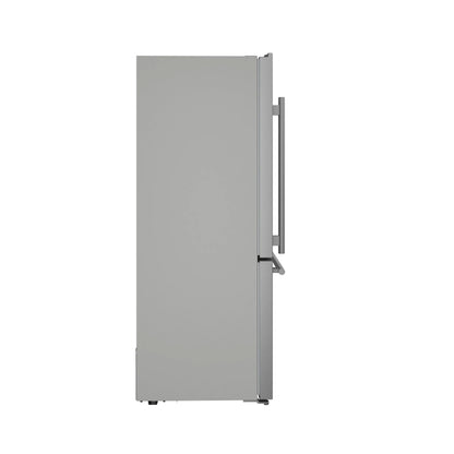 Forno Milano Espresso 31-Inch Bottom Freezer Refrigerator, Stainless Steel, 17.2 cu.ft Capacity, Right Swing Door, Energy Efficient FORNO