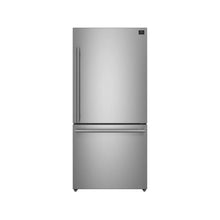 Forno Milano Espresso 31-Inch Bottom Freezer Refrigerator, Stainless Steel, 17.2 cu.ft Capacity, Right Swing Door, Energy Efficient FORNO