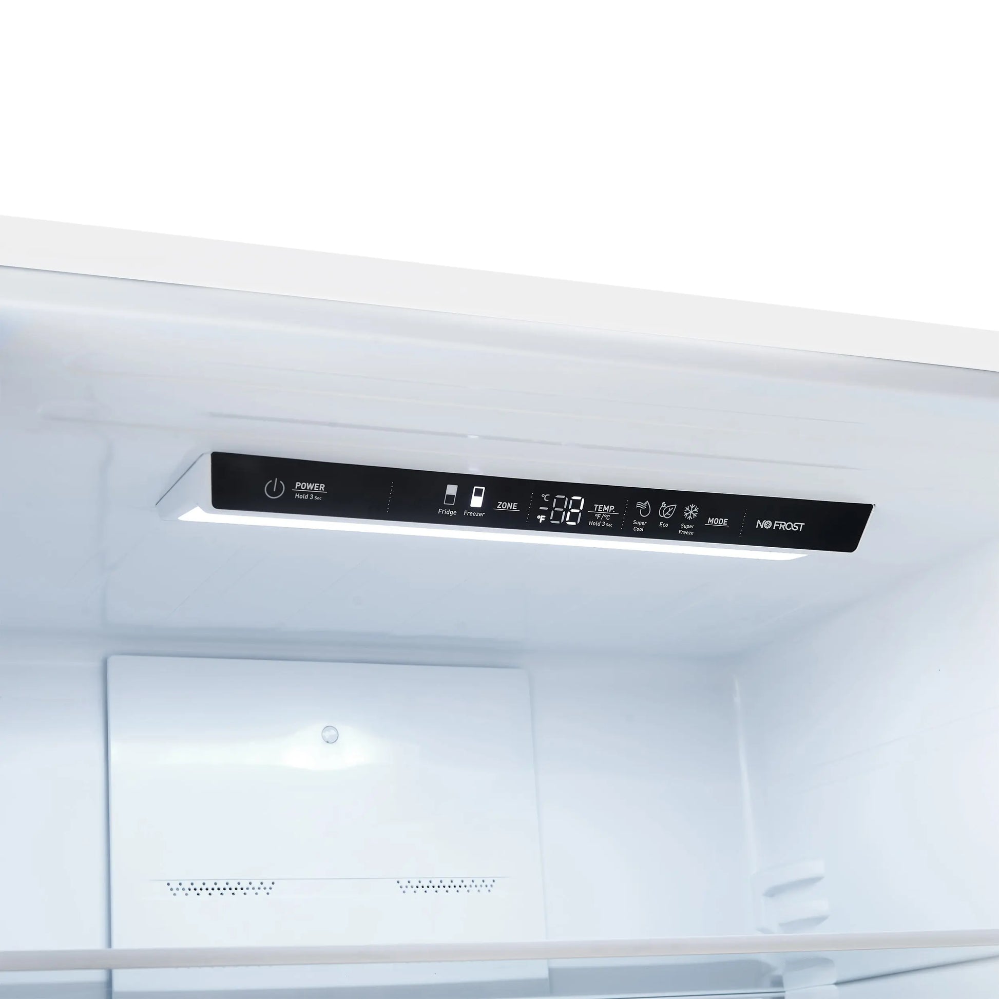 Forno Milano Espresso 31-Inch White Bottom Freezer Refrigerator, 17.2 Cu. Ft., Energy-Efficient, No Frost, Built-In Ice Maker FORNO