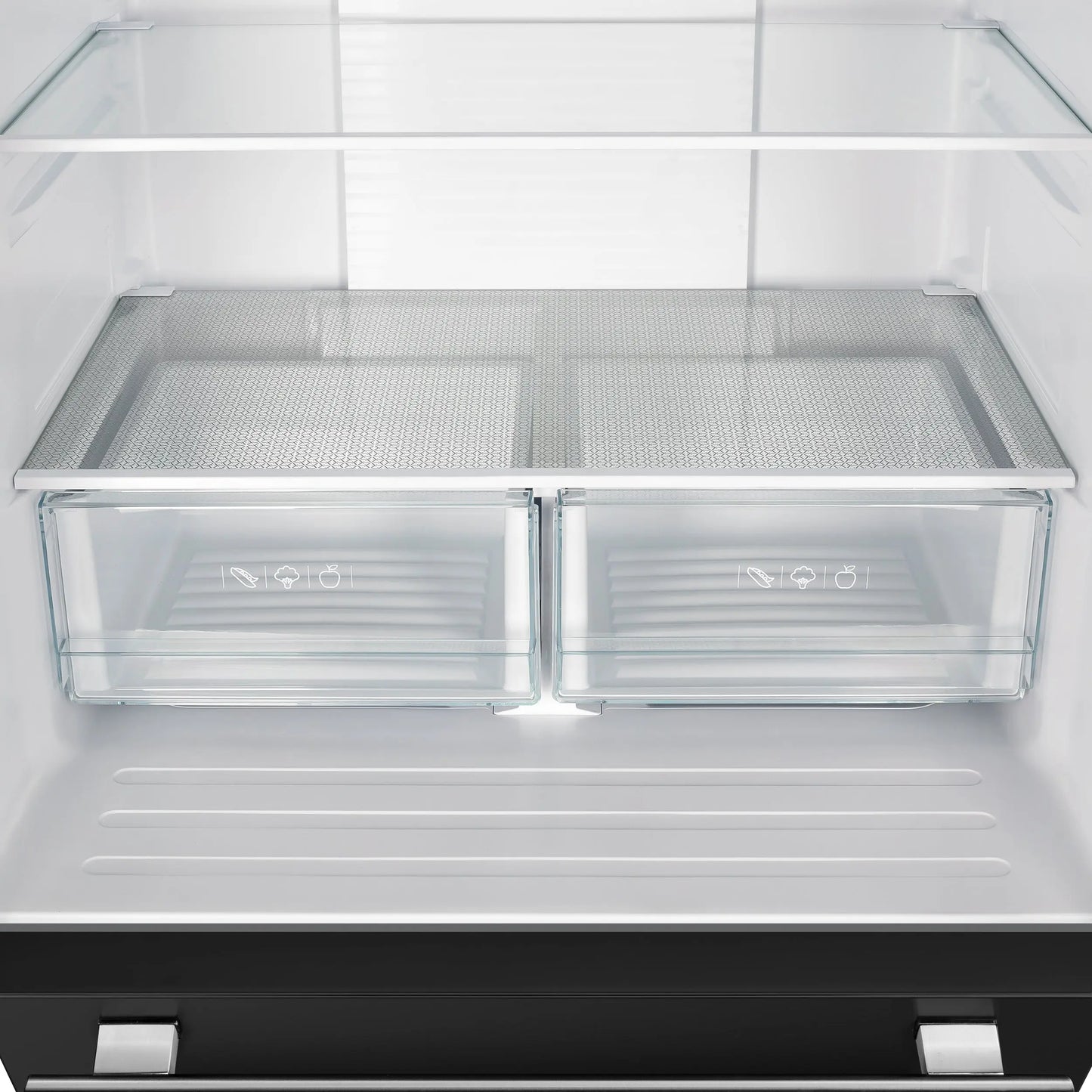 Forno Gallipoli Espresso 30-Inch Black French Door Refrigerator, Bottom Freezer, 17.5 Cu. Ft., No Frost, Ice Maker FORNO