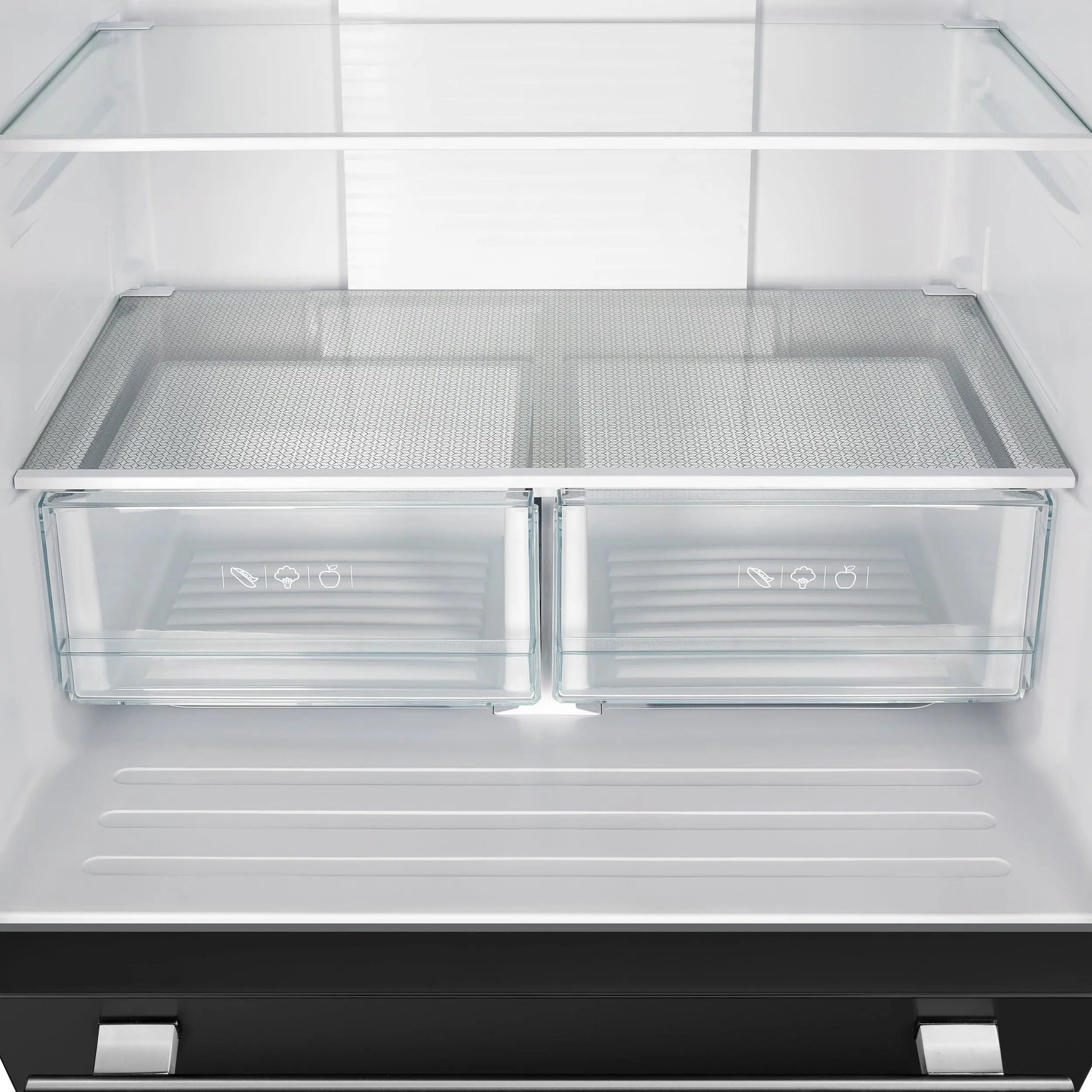 Forno Gallipoli Espresso 30-Inch Black French Door Refrigerator, Bottom Freezer, 17.5 Cu. Ft., No Frost, Ice Maker FORNO