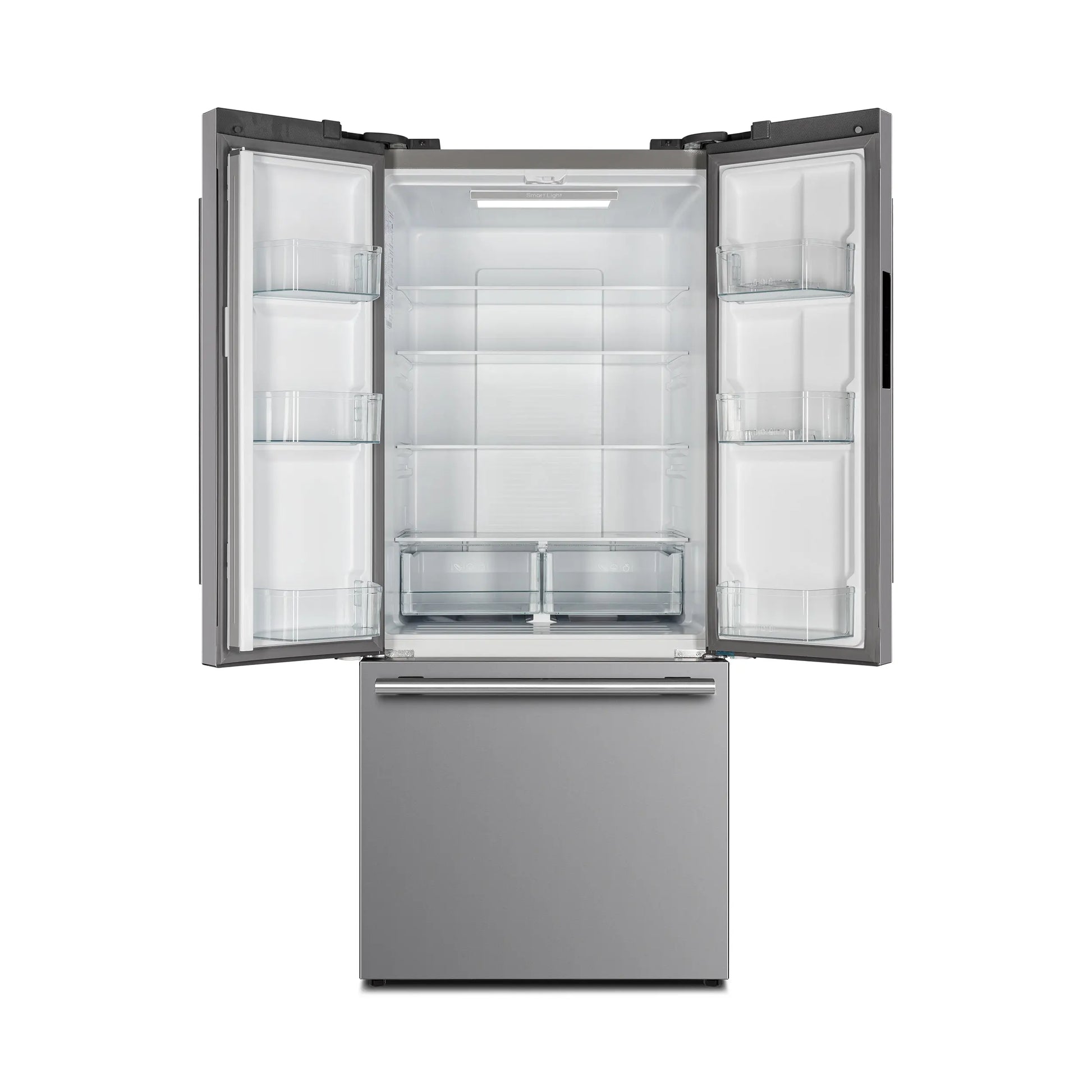 Forno Gallipoli 30-Inch French Door Refrigerator with Bottom Freezer, 17.5 cu.ft Capacity, Stainless Steel, No Frost Technology FORNO