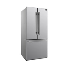 Forno Gallipoli 30-Inch French Door Refrigerator with Bottom Freezer, 17.5 cu.ft Capacity, Stainless Steel, No Frost Technology FORNO