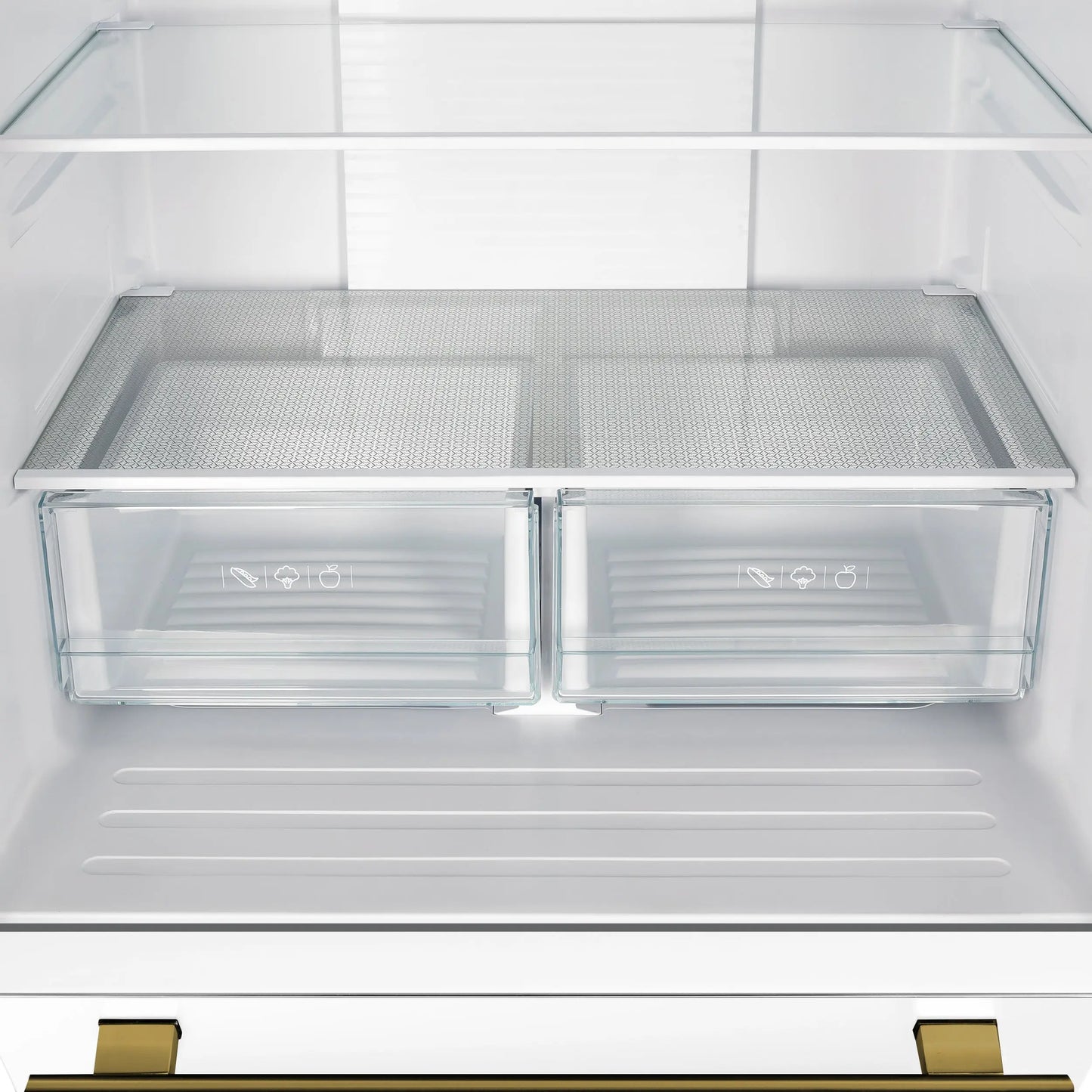 Forno Gallipoli Espresso 30-Inch White French Door Refrigerator, Bottom Freezer, 17.5 Cu. Ft., No Frost, Ice Maker FORNO