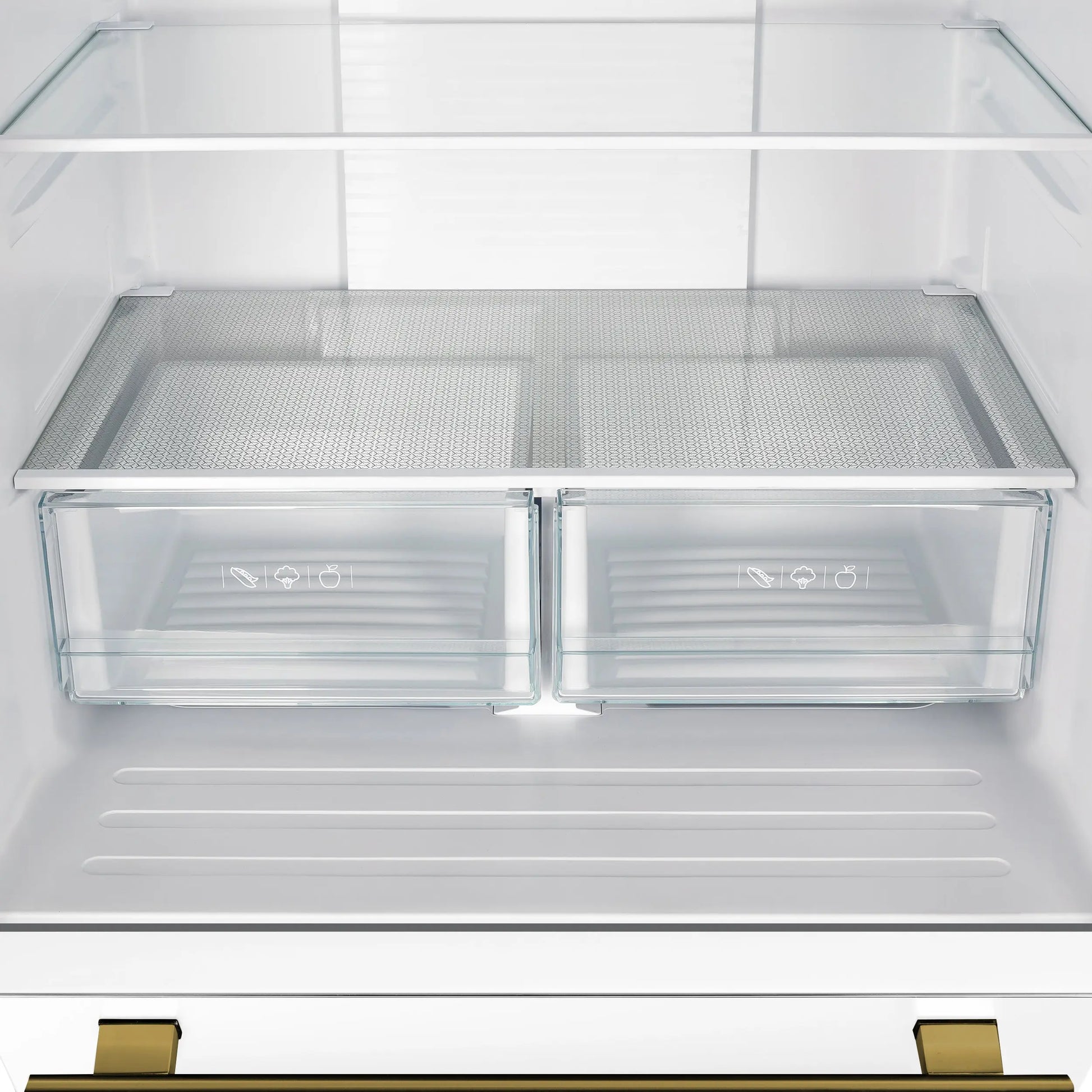 Forno Gallipoli Espresso 30-Inch White French Door Refrigerator, Bottom Freezer, 17.5 Cu. Ft., No Frost, Ice Maker FORNO