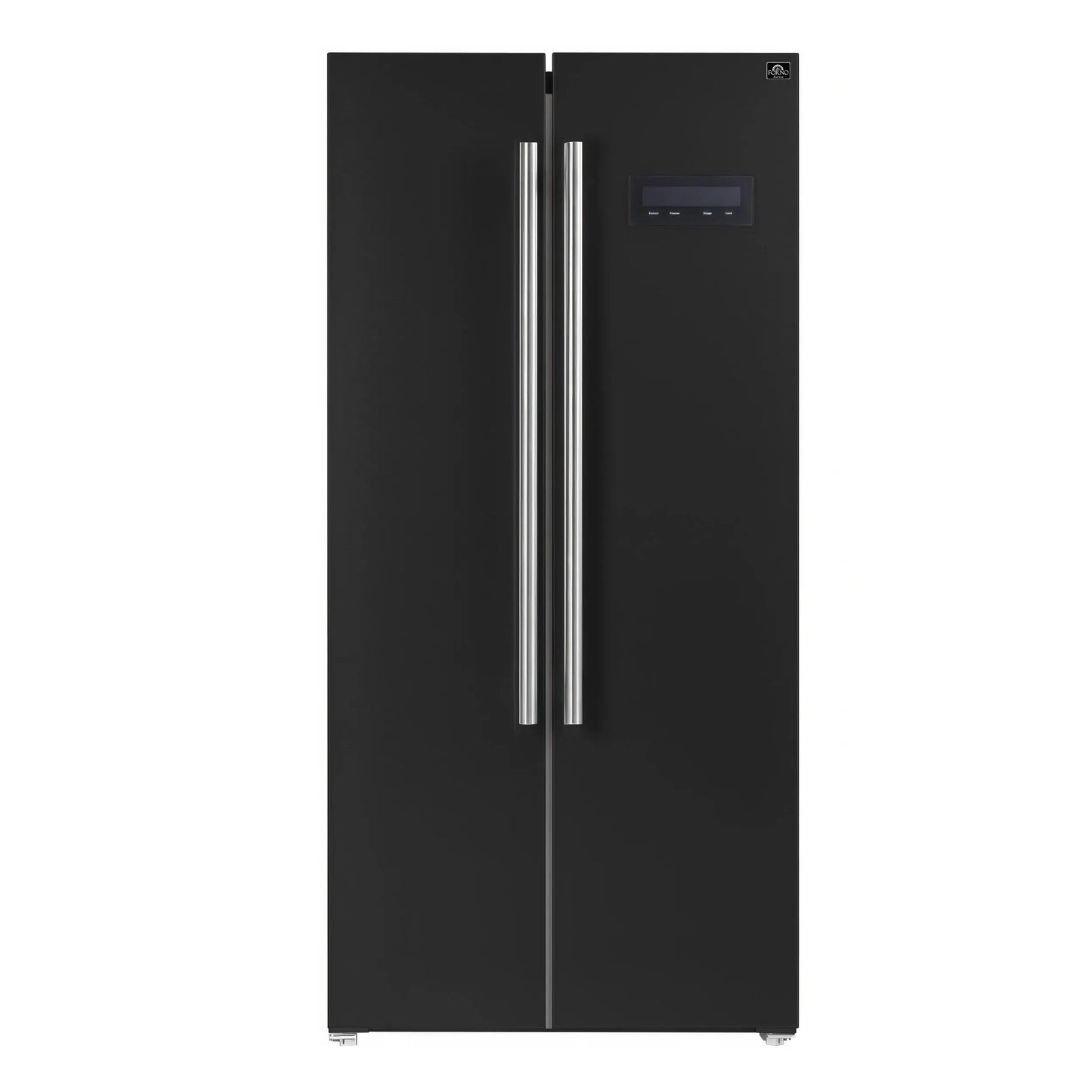 Forno Salerno Espresso 33-Inch Black Side-by-Side Refrigerator, 15.6 Cu. Ft., Energy-Efficient, No Frost, Modern Design FORNO