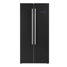 Forno Salerno Espresso 33-Inch Black Side-by-Side Refrigerator, 15.6 Cu. Ft., Energy-Efficient, No Frost, Modern Design FORNO