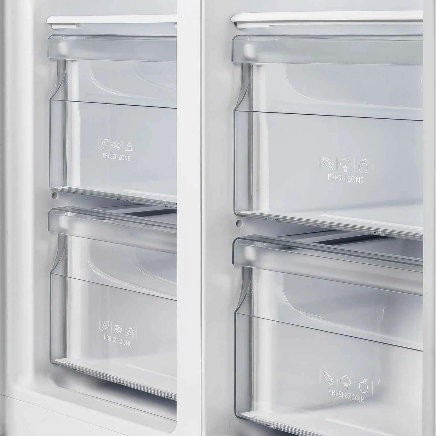 Forno Salerno 37-Inch Built-In Stainless Steel Refrigerator, 15.6 cu.ft, Modern Decorative Grill, ENERGY STAR Certified FORNO