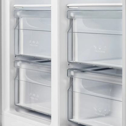 Forno Salerno 37-Inch Built-In Stainless Steel Refrigerator, 15.6 cu.ft, Modern Decorative Grill, ENERGY STAR Certified FORNO