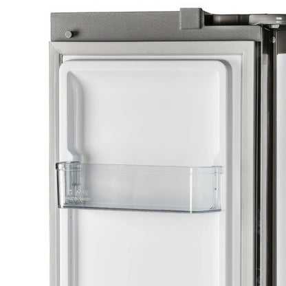Forno Salerno 37-Inch Built-In Stainless Steel Refrigerator, 15.6 cu.ft, Modern Decorative Grill, ENERGY STAR Certified FORNO