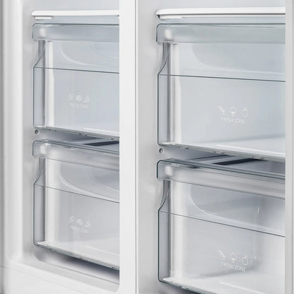 Forno Salerno 37-Inch Built-In Stainless Steel Refrigerator, 15.6 cu.ft, Decorative Grill, ENERGY STAR Certified FORNO
