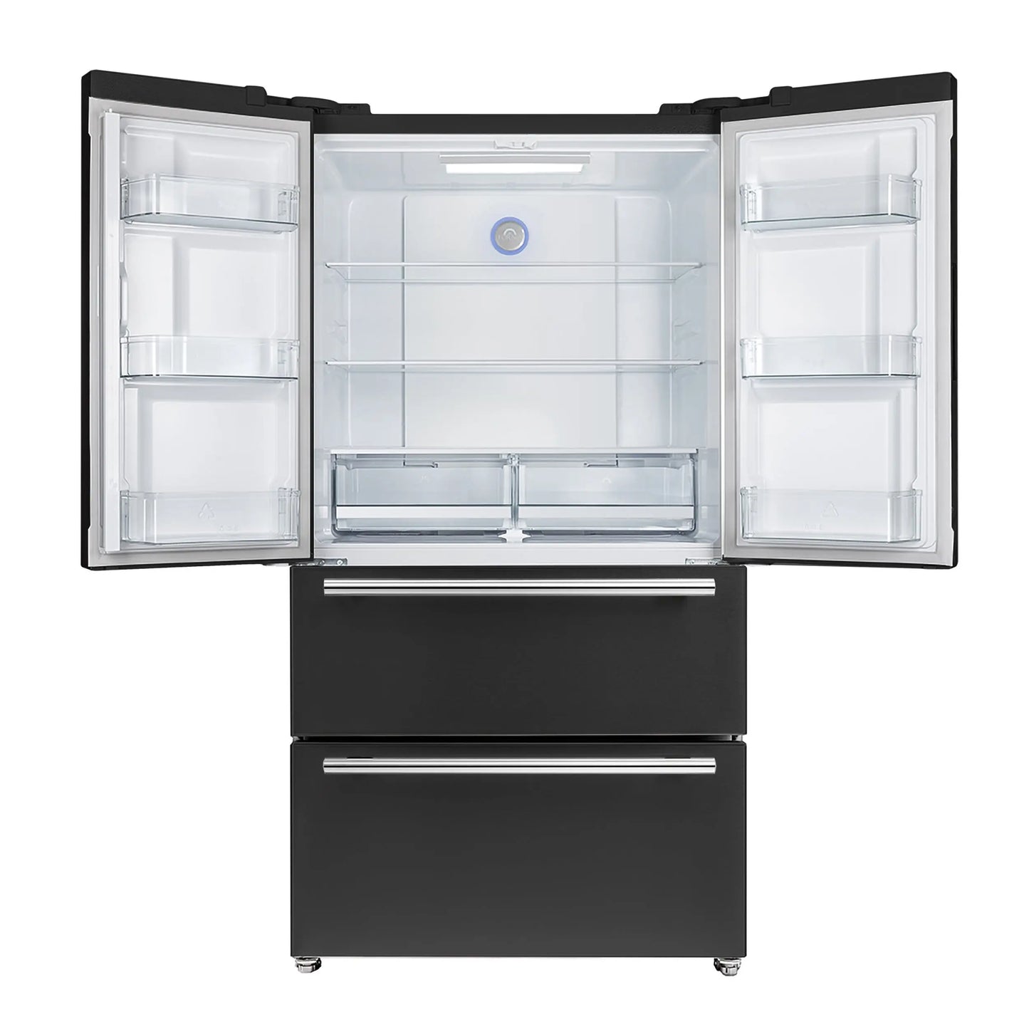 Forno Moena Espresso 36-Inch Black French Door Refrigerator, 19.2 Cu. Ft., Frost-Free, Automatic Ice Maker, ENERGY STAR Certified FORNO