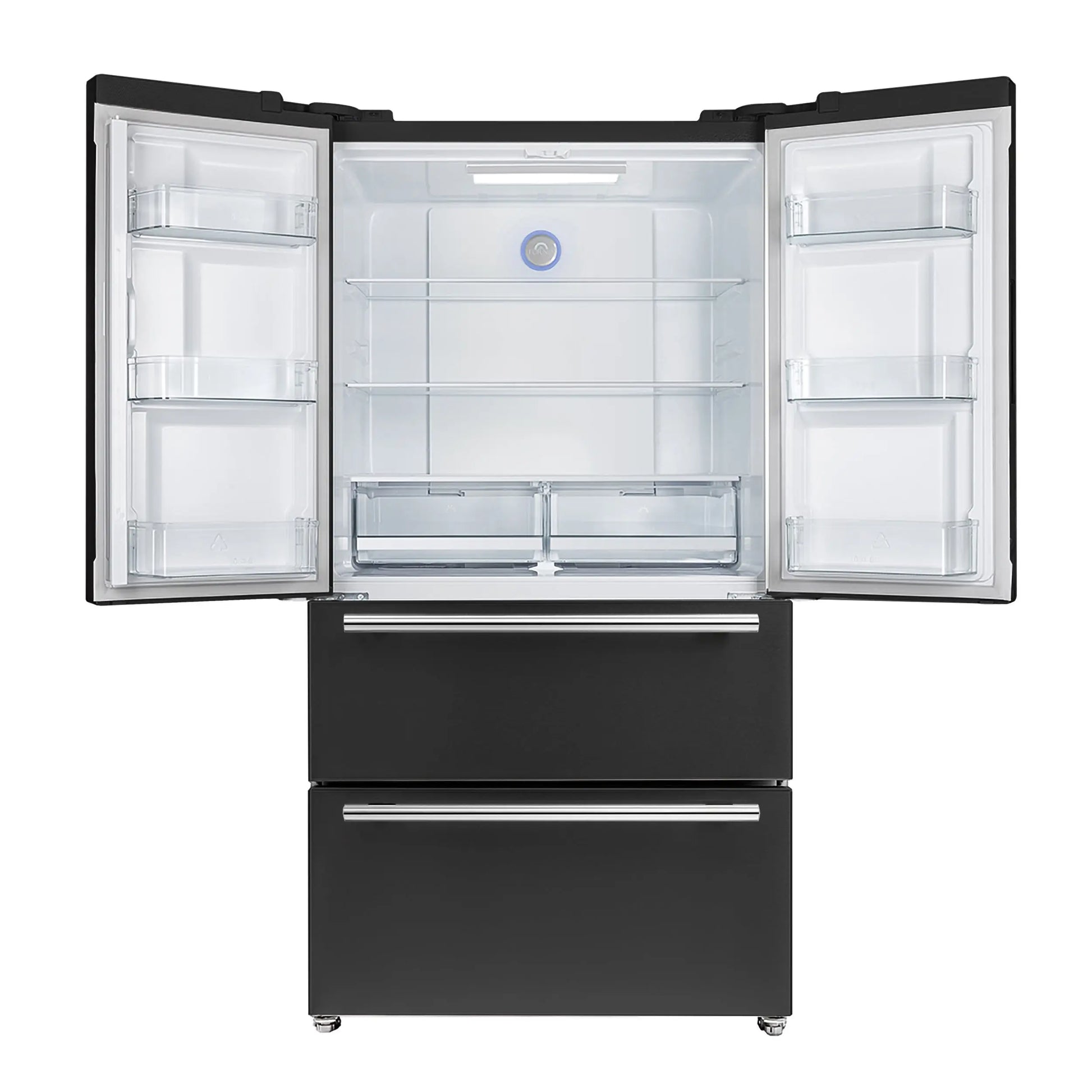 Forno Moena Espresso 36-Inch Black French Door Refrigerator, 19.2 Cu. Ft., Frost-Free, Automatic Ice Maker, ENERGY STAR Certified FORNO