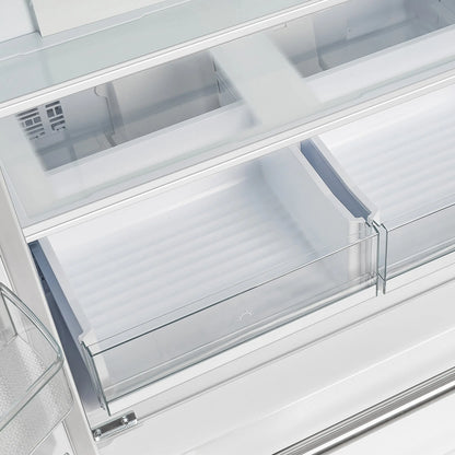 Forno Moena Espresso 36-Inch White French Door Refrigerator, 19.2 Cu. Ft., Frost-Free, Automatic Ice Maker, ENERGY STAR Certified FORNO