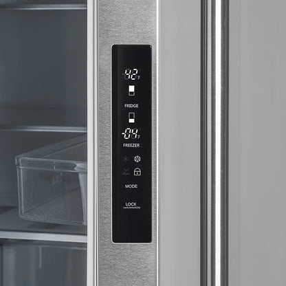 Forno Moena 40-Inch French Door Refrigerator, Stainless Steel, 19.2 cu.ft, Decorative Grill, ENERGY STAR Certified FORNO