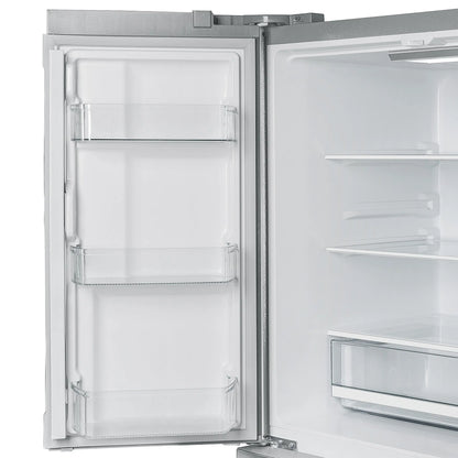 Forno Moena 40-Inch French Door Refrigerator, Stainless Steel, 19.2 cu.ft, Decorative Grill, ENERGY STAR Certified FORNO