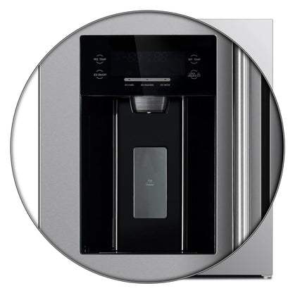 Forno Salerno 36-Inch Side-by-Side Stainless Steel Refrigerator, 20 cu.ft, ENERGY STAR Certified FORNO