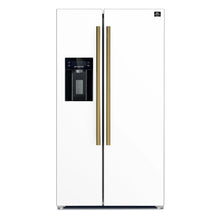 Forno Salerno Espresso 36-Inch White Side-by-Side Refrigerator, 20 Cu. Ft., Frost-Free, Ice & Water Dispenser, ENERGY STAR Certified FORNO