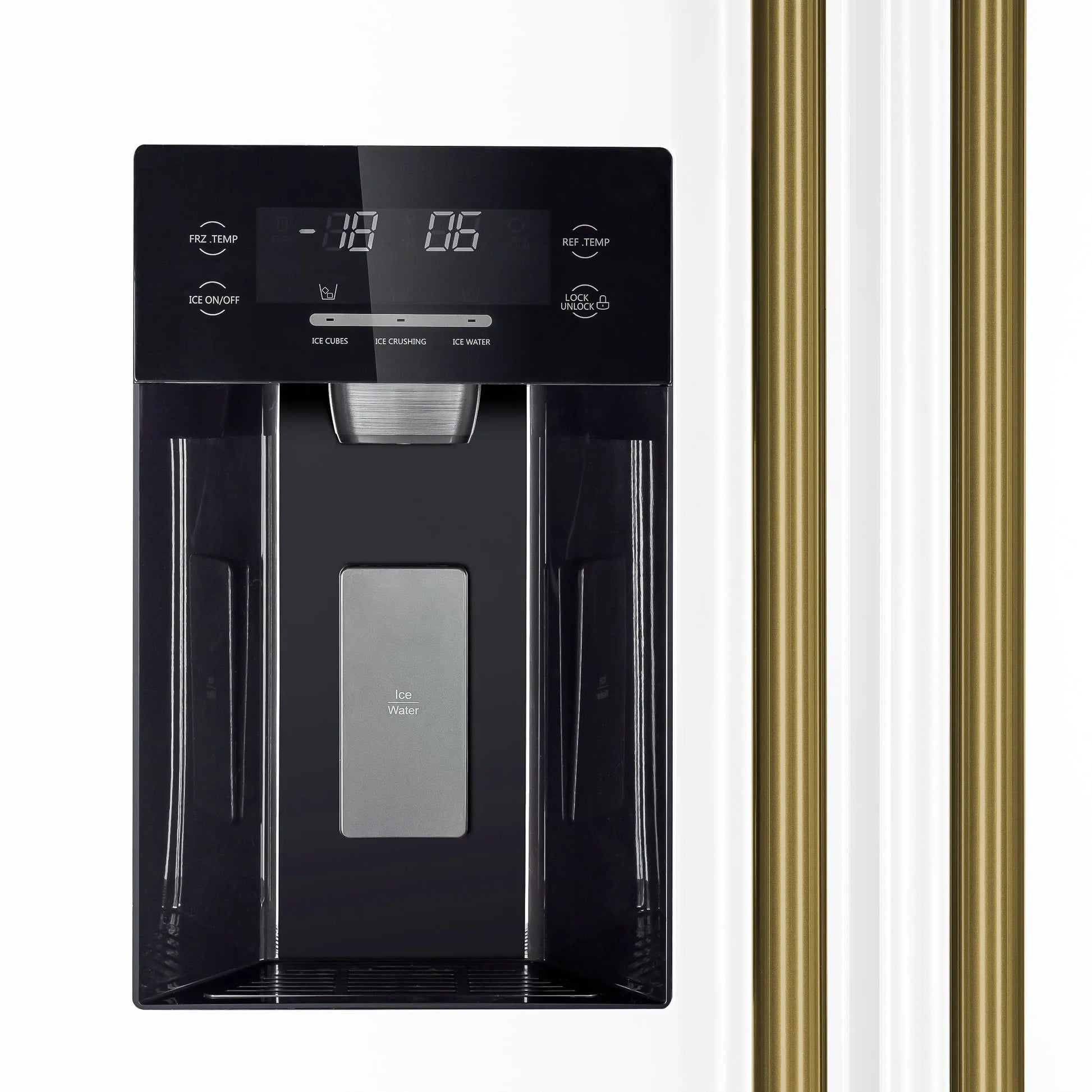 Forno Salerno Espresso 36-Inch White Side-by-Side Refrigerator, 20 Cu. Ft., Frost-Free, Ice & Water Dispenser, ENERGY STAR Certified FORNO