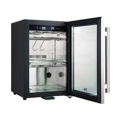 Forno Asciutto 17-Inch Dry Aging Cabinet, Stainless Steel 304, 1.84 cu.ft, LED Lighting, Adjustable Shelves FORNO