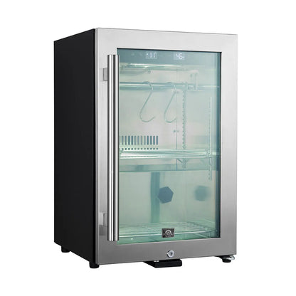 Forno Asciutto 17-Inch Dry Aging Cabinet, Stainless Steel 304, 1.84 cu.ft, LED Lighting, Adjustable Shelves FORNO