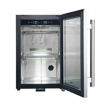 Forno Asciutto 17-Inch Dry Aging Cabinet, Stainless Steel 304, 1.84 cu.ft, LED Lighting, Adjustable Shelves FORNO