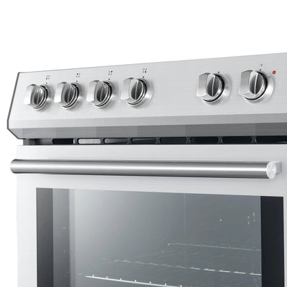 Forno Leonardo Espresso 30-Inch Stainless Steel Electric Range, True Convection, Energy Efficient FORNO
