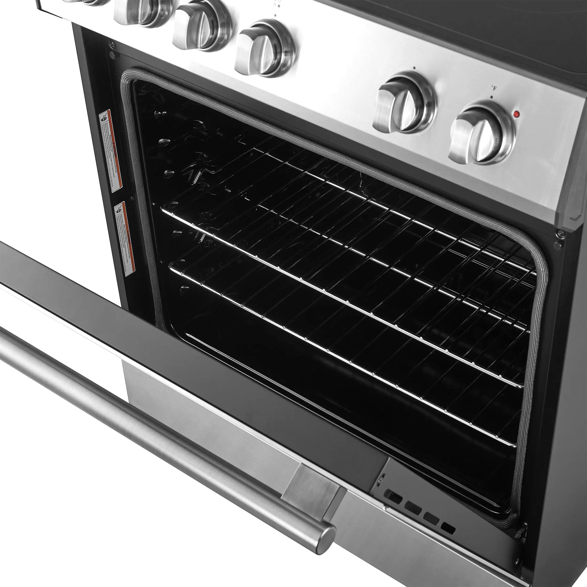 Forno Leonardo Espresso 30-Inch Stainless Steel Electric Range, True Convection, Energy Efficient FORNO