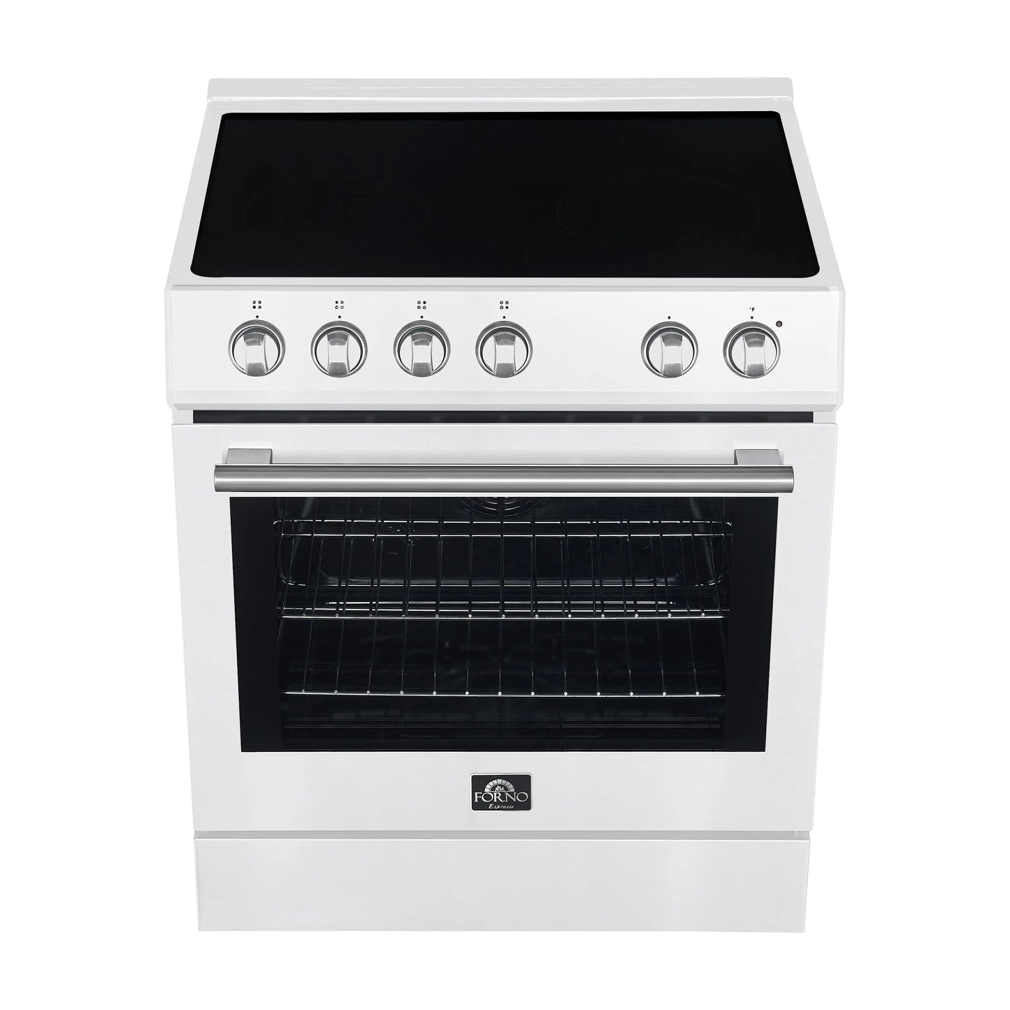 Forno Leonardo Espresso 30-Inch White Electric Range, True Convection, Energy Efficient FORNO