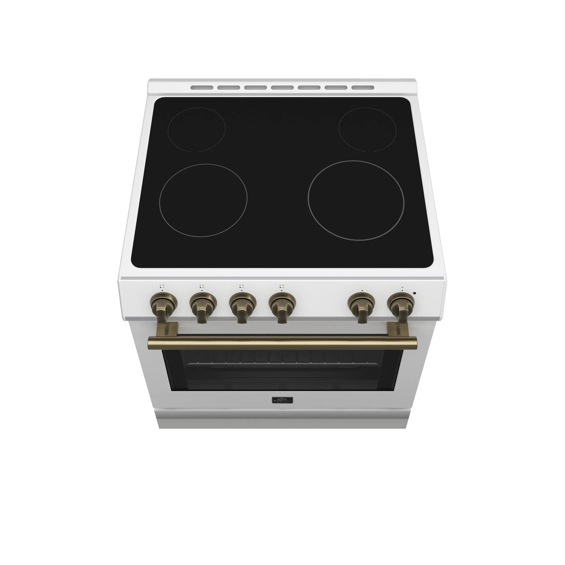 Forno Leonardo Espresso 30-Inch White Electric Range, True Convection, Energy Efficient FORNO