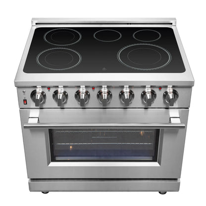 Forno Massimo 36-Inch Freestanding Chef Door Electric Range, True Convection Oven FORNO