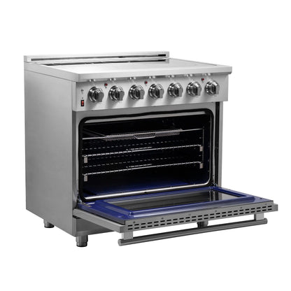 Forno Massimo 36-Inch Freestanding Chef Door Electric Range, True Convection Oven FORNO