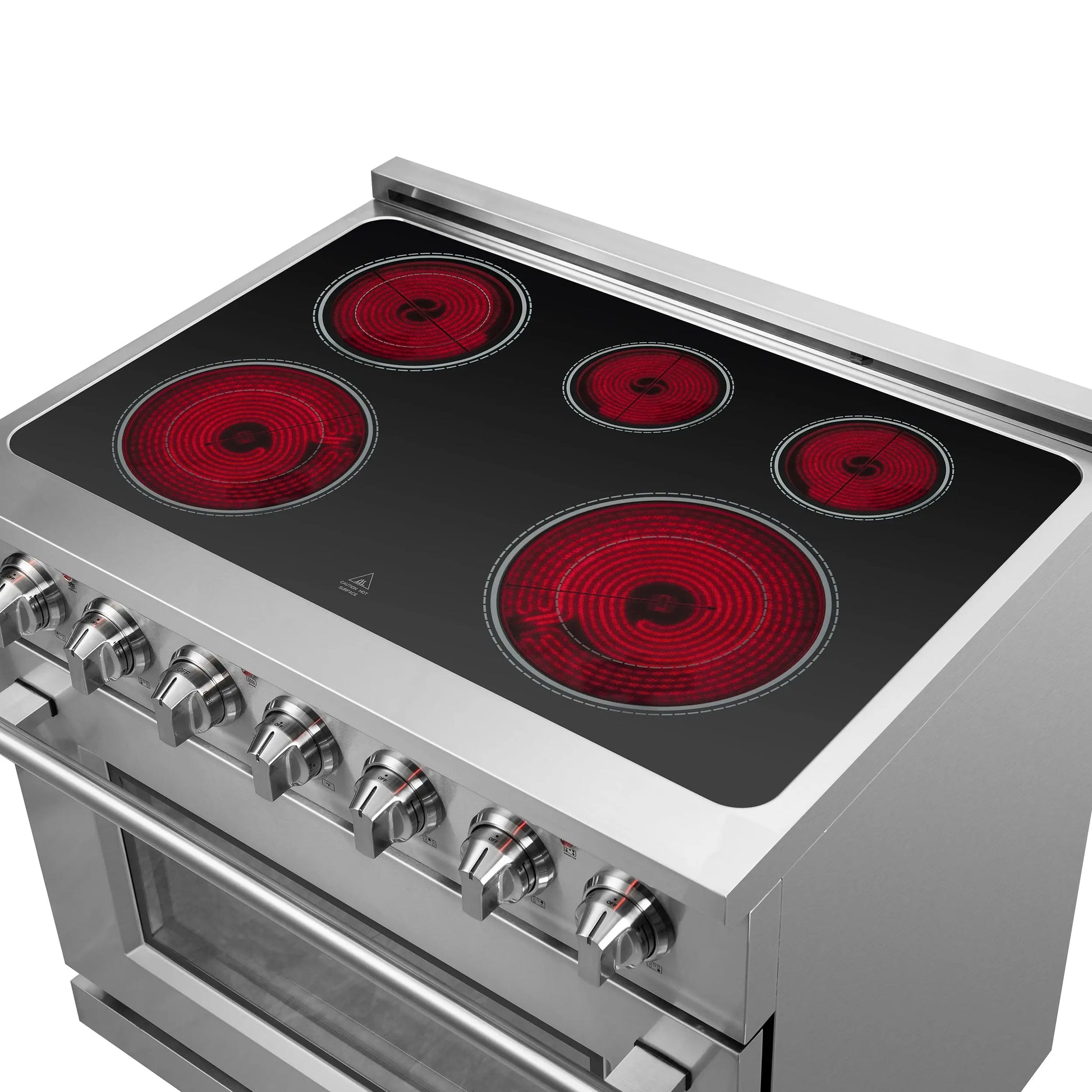 Forno Massimo 36-Inch Freestanding Chef Door Electric Range, True Convection Oven FORNO