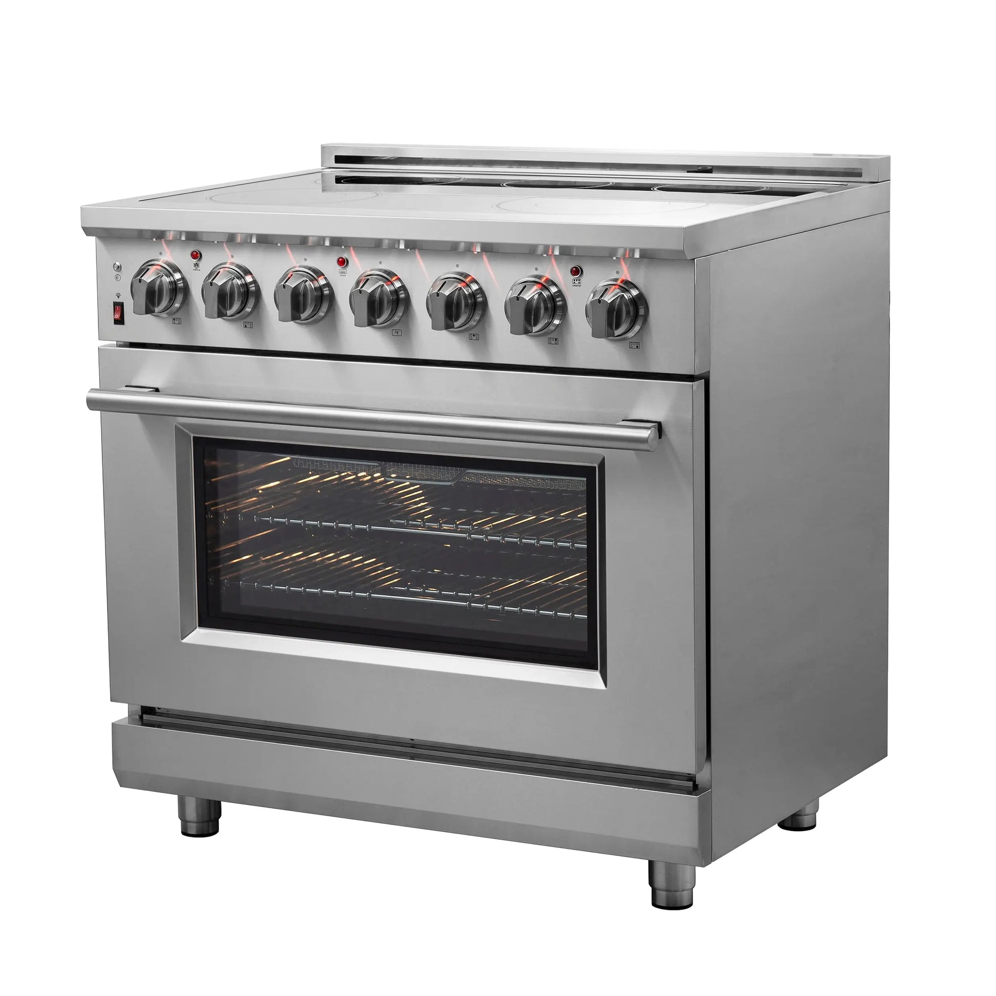 Forno Massimo 36-Inch Freestanding Chef Door Electric Range, True Convection Oven FORNO