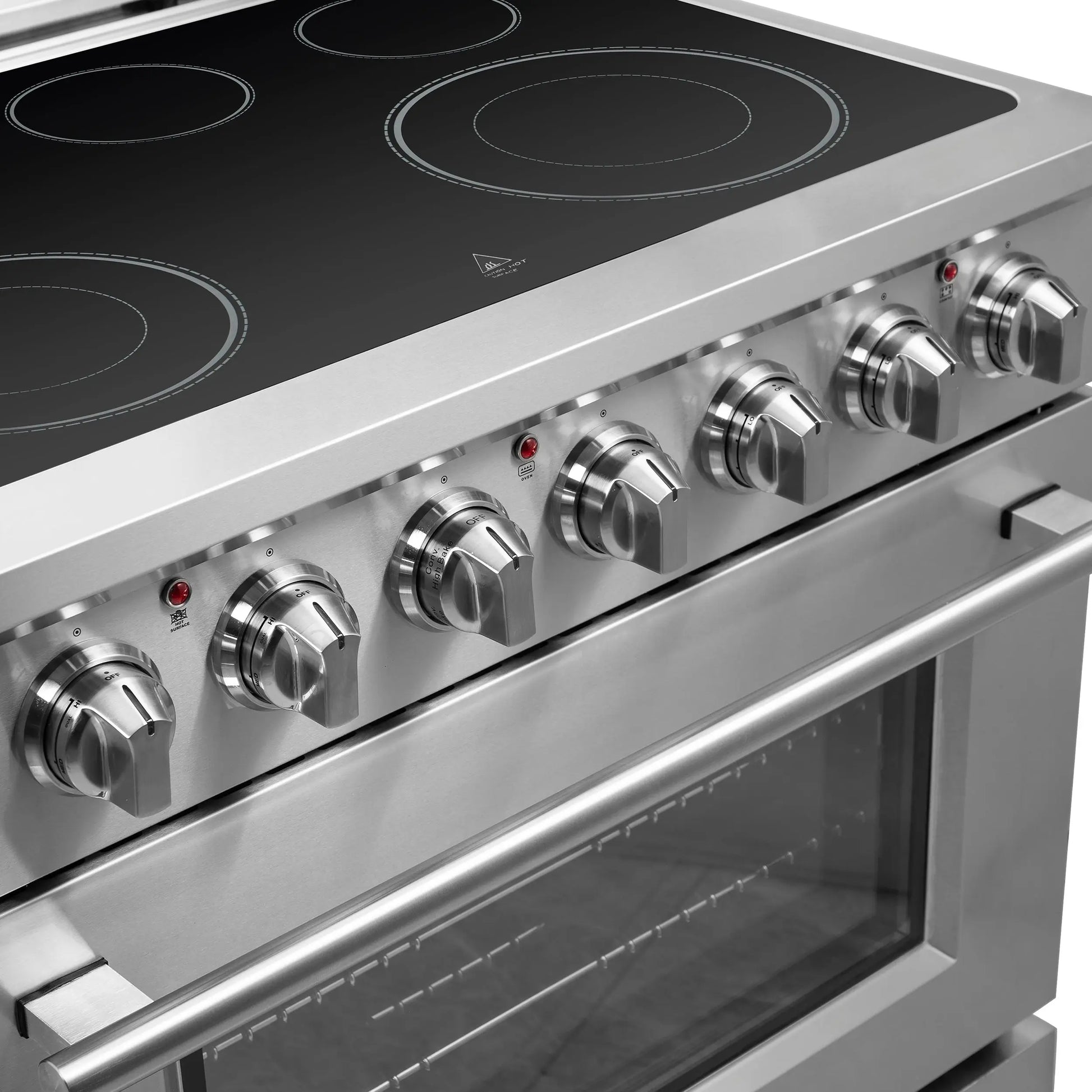 Forno Massimo 36-Inch Freestanding Chef Door Electric Range, True Convection Oven FORNO