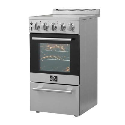 Forno Pallerano 20 Inch Freestanding Electric Range, Compact Design FORNO