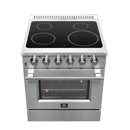 Forno Galiano 30-Inch Freestanding Electric Range, True Convection, Energy Efficient FORNO