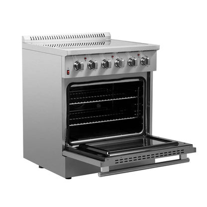 Forno Galiano 30-Inch Freestanding Electric Range, True Convection, Energy Efficient FORNO
